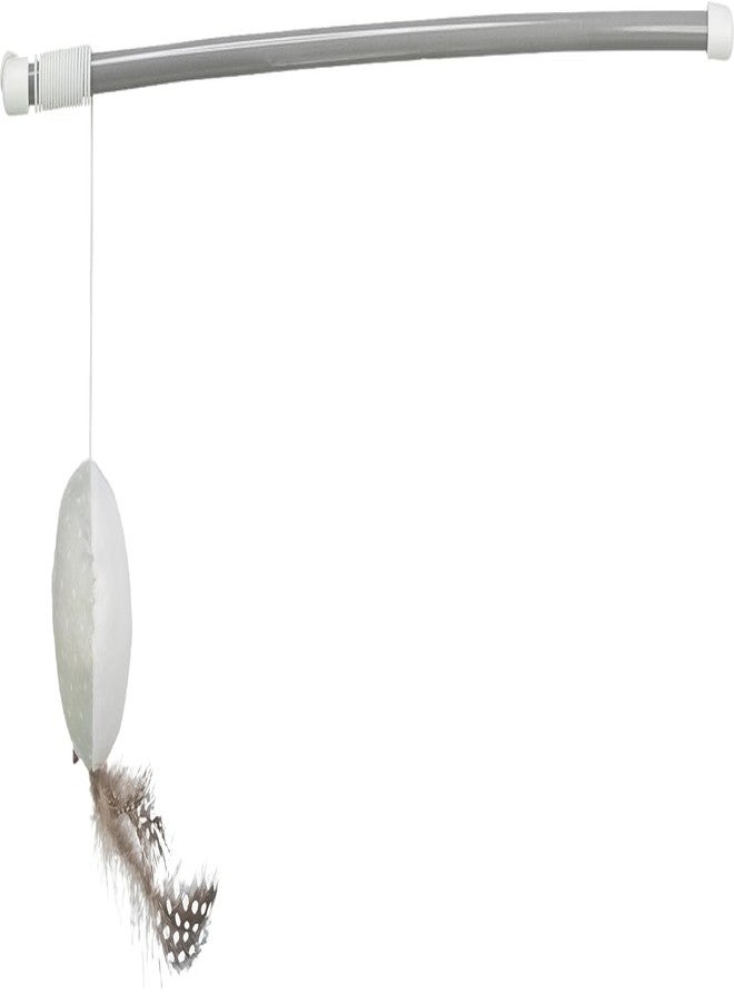 TRIXIE Playing Rod with Ball & Feathers for Cats | Cat Teaser Wand Toy with Catnip Plush Ball | Interactive Exercise Stick for Active Play, Bonding & Fun, Plastic & Plush- 46 cm - Image 1